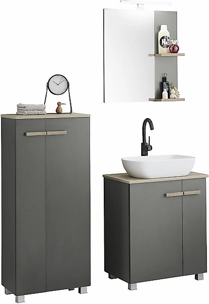 Places of Style Badmöbel-Set "SOLiD, Badmöbel-Set, Bad im modernen Design, günstig online kaufen