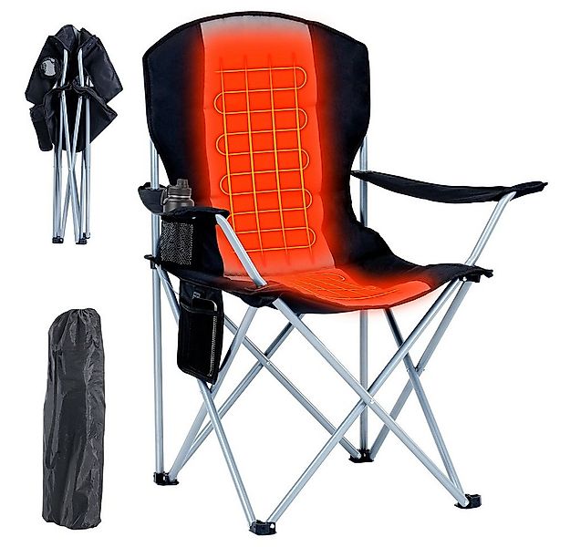 Meulbaty Klappstuhl Beheizbarer Campingstuhl, Stadionsitz, Angelstuhl, Klap günstig online kaufen