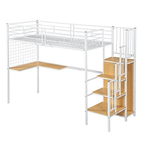 Gotagee Metallbett Eisenbett Etagenbett 90x200 Hochbett Stauraumbett Jugend günstig online kaufen