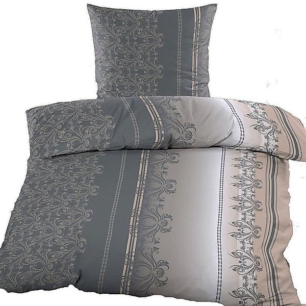KH-Haushaltshandel Bettwäsche 2-tlg. Baumwoll Biber Winter Bettwäsche 135x2 günstig online kaufen