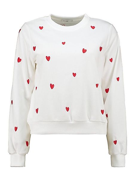 HaILY’S T-Shirt LS C SW Lo44ra, white/dred heart günstig online kaufen