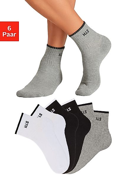 H.I.S Sportsocken (Packung, 6-Paar) Kurzsocken mit günstig online kaufen