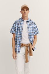 bugatti Kurzarmhemd mit Karo-Muster günstig online kaufen