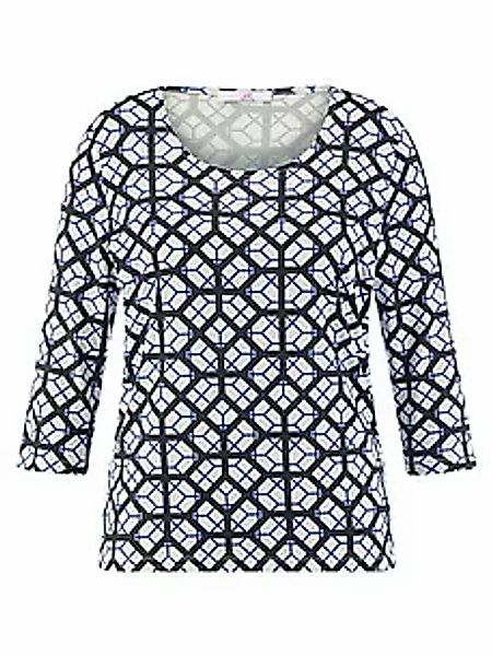 Rundhals-Shirt 3/4-Arm Emilia Lay weiss günstig online kaufen