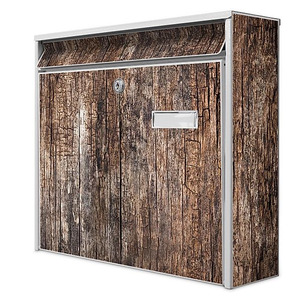 Banjado Briefkasten Weiß 36.2x32.2x10cm Groß / Inkl. Montagematerial & 2 Sc günstig online kaufen