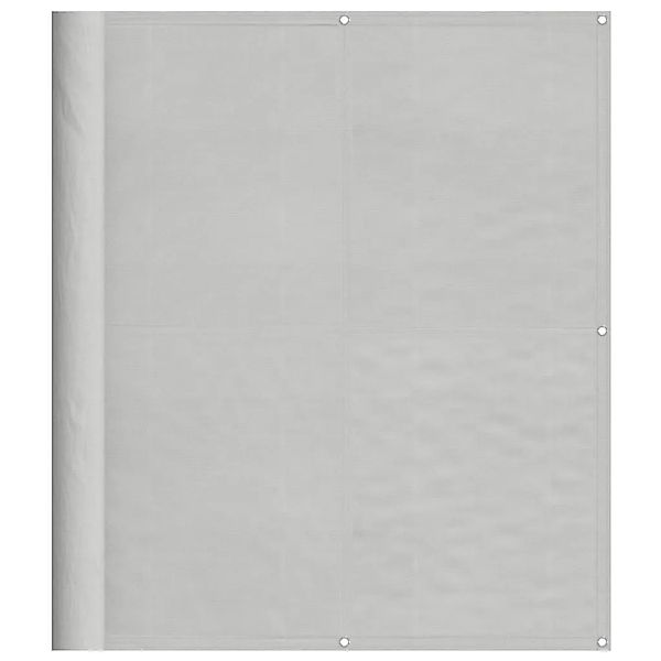 vidaXL Balkon-Sichtschutz Hellgrau 120x700 cm 100 % Polyester-Oxford 400001 günstig online kaufen