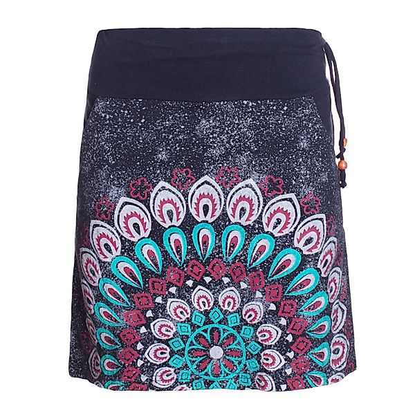 Vishes Minirock Damen Baumwolle Blumen-Muster breiter günstig online kaufen