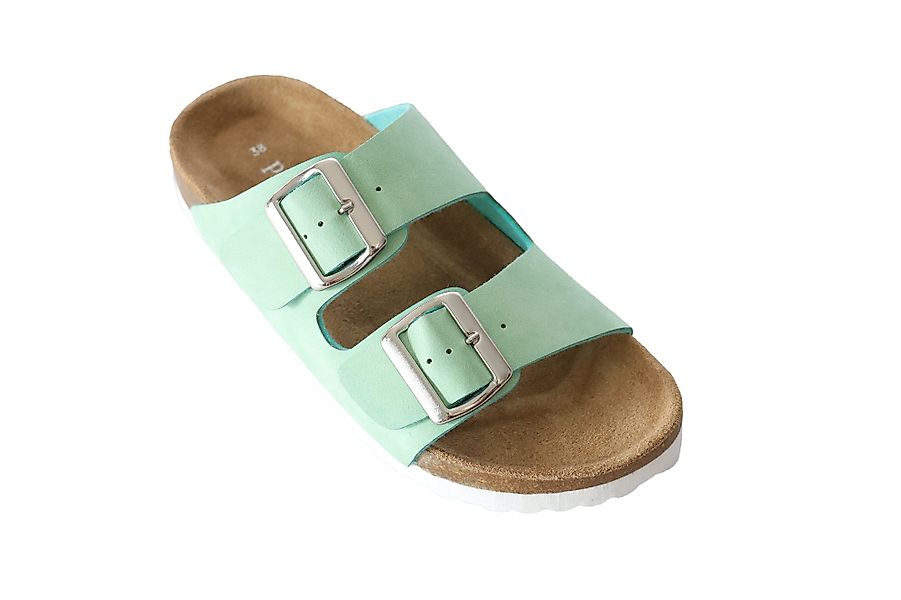 piece of mind. Türkis Pantolette günstig online kaufen