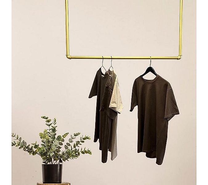 RSR Hangers Kleiderstange Garderobe Industrial Design Gold für Decke Garder günstig online kaufen