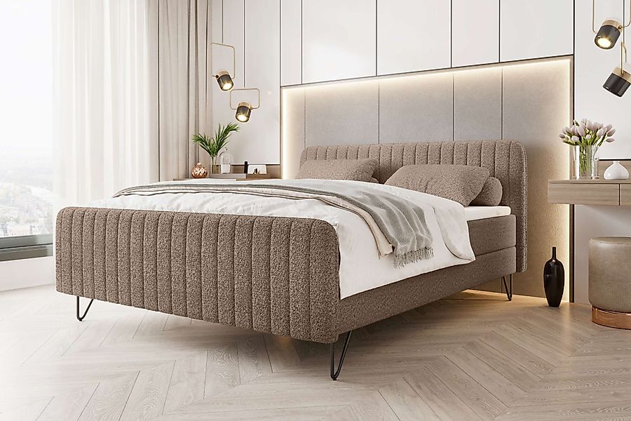 99rooms Boxspringbett Lucio (Schlafzimmerbett, Bett), 140/160/180x200 günstig online kaufen