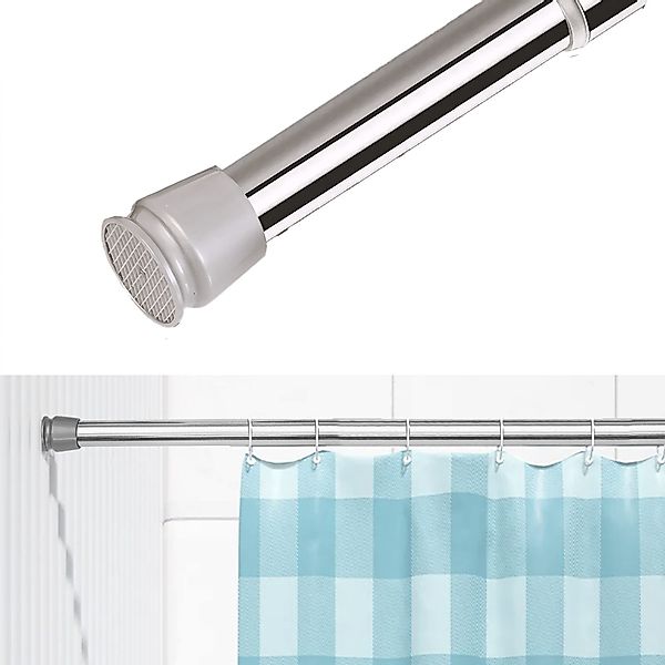 tinycurtains Klemmstange Teleskopstange 55-90 cm Türvorhangstange günstig online kaufen
