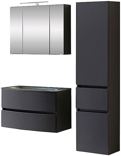 welltime Badezimmer-Set "Kaunas" Set, 3 Stk. tlg. bestehend aus Waschtisch- günstig online kaufen