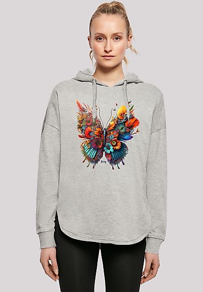 F4NT4STIC Kapuzenpullover "Schmetterling Blumen Oversize Hoodie", Print günstig online kaufen