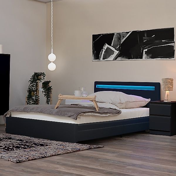 HOME DELUXE Bett LED Bett NUBE günstig online kaufen