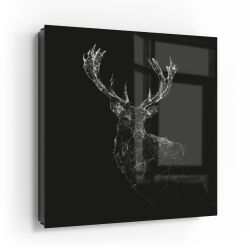 DEQORI Schlüsselkasten 'Digitalisierter Hirsch', Glas Schlüsselbox günstig online kaufen