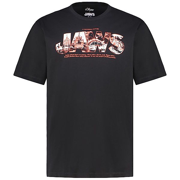 s.Oliver T-Shirt mit Motiv-Print Farbe schwarz Größe: 3XL günstig online kaufen