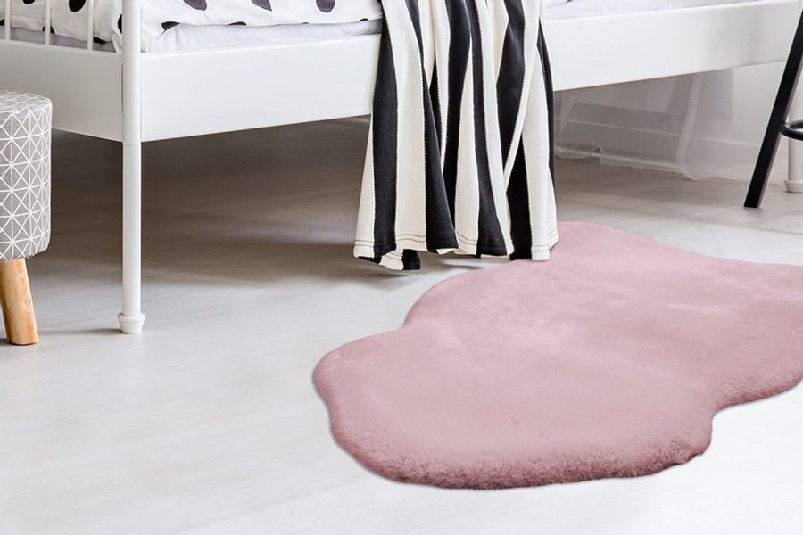 Padiro Fellteppich "Rabbit Light Sheepskin 825" fellförmig 23 mm Höhe weich günstig online kaufen