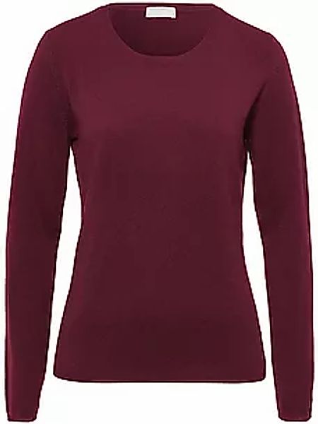 Rundhals-Pullover aus Schurwolle und Kaschmir include rot günstig online kaufen