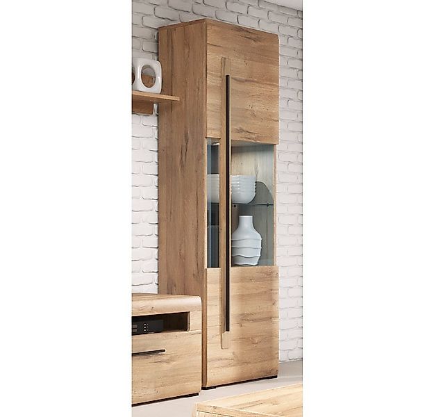 Lomadox Vitrine TURDA-83 nschrank Eiche Grandson günstig online kaufen