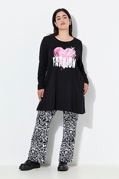 Angel of Style Longshirt T-Shirt A-Linie Herz-Motiv Langarm günstig online kaufen