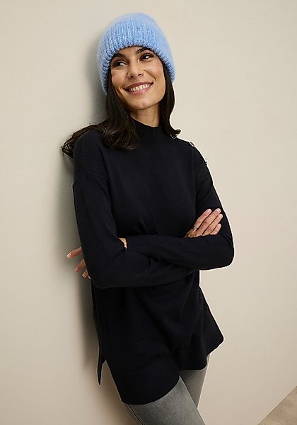 Tamaris Stehkragenpullover mit Knöpfen an der Schulter günstig online kaufen