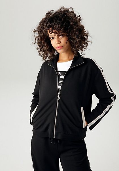 Aniston CASUAL Kurzjacke mit Tapes an den Eingrifftaschen und langen Ärmeln günstig online kaufen
