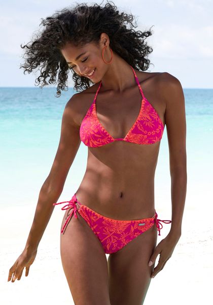 Venice Beach Triangel-Bikini "Kensi" mit kontrastfarbener Häkelkante günstig online kaufen