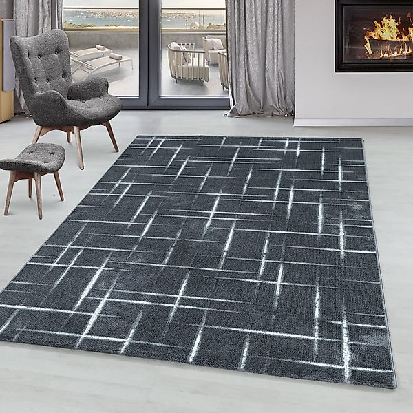 SIMPEX24 Designteppich Gestreift Design, Rechteckig, Höhe: günstig online kaufen