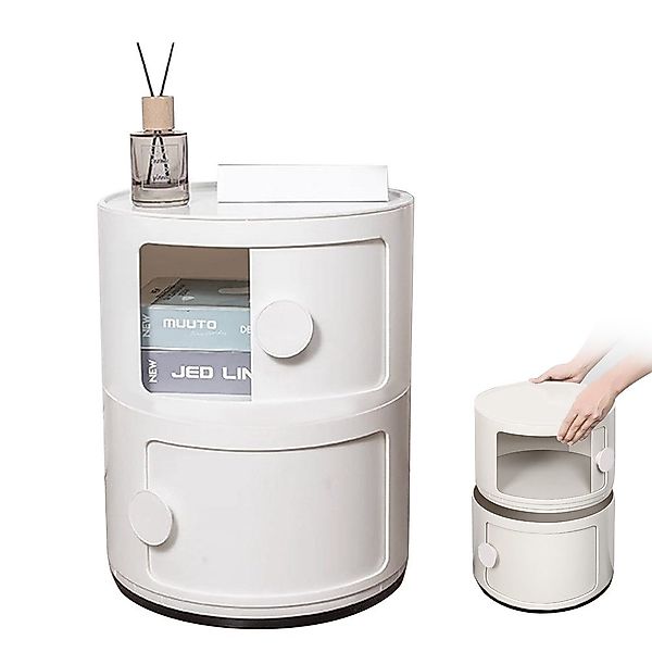 PODOFO Nachttisch Modern Minimalist Round Nightstand günstig online kaufen