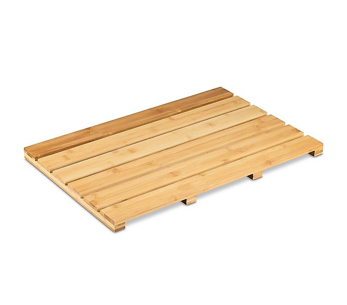 relaxdays Badematte Bambus Badematte natur, Höhe günstig online kaufen