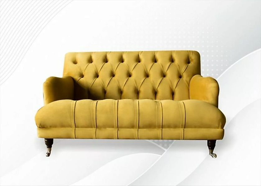 JVmoebel Chesterfield-Sofa, Sofa Couch Chesterfield Polster Modern Grau Tex günstig online kaufen