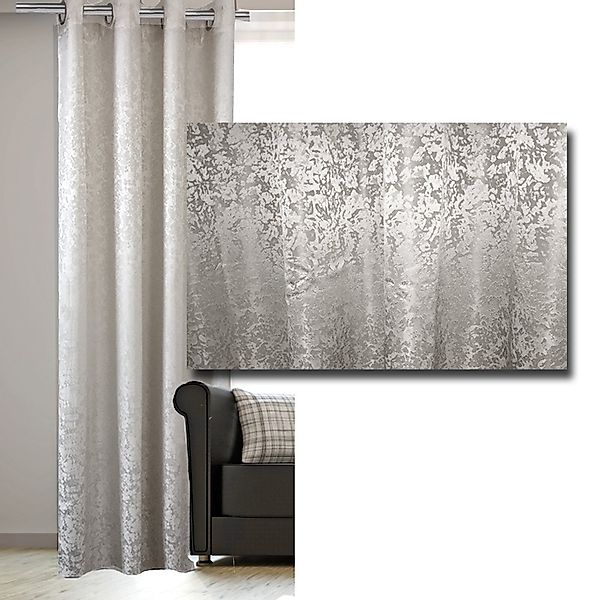 JEMIDI Scheibengardine Vorhang blickdicht, 140x245 cm, günstig online kaufen