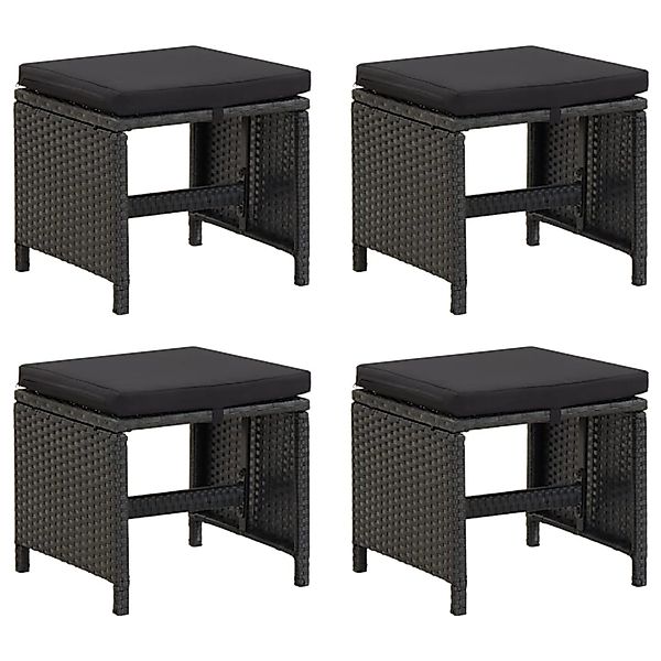 vidaXL Gartenstuhl Gartenhocker 4 Stk. mit günstig online kaufen