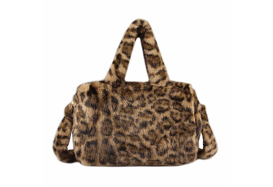 ITALYSHOP24 Schultertasche Damen Leo Tasche Handtasche PELZTASCHE Shopper T günstig online kaufen