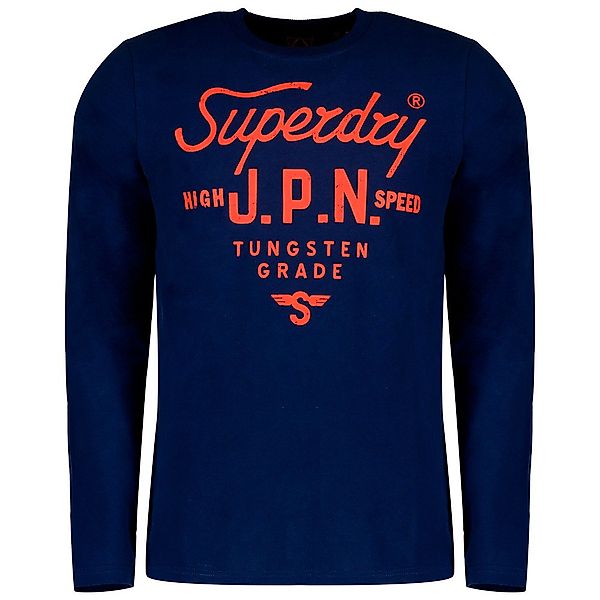 Superdry Script Style Work Wear Langarm-t-shirt 2XL Regal Navy günstig online kaufen
