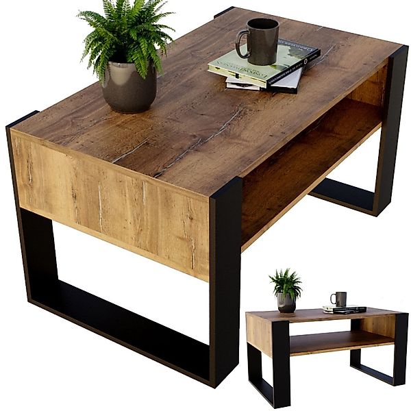 CraftPAK Couchtisch Wohnzimmer Tisch für Couch günstig online kaufen