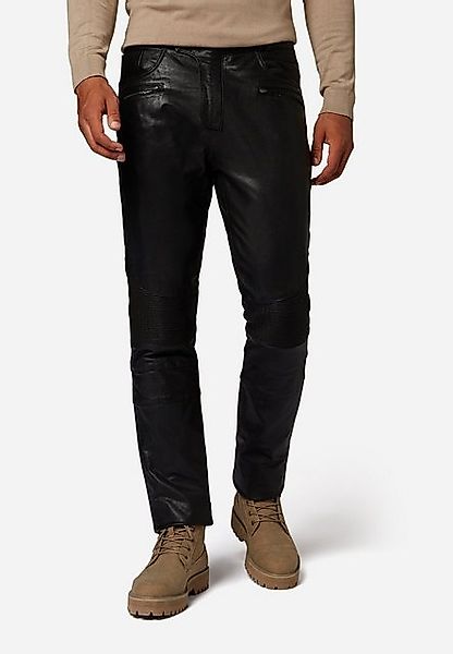 RICANO Lederhose Franklin Hochwertiges Lamm-Nappa Leder, Bikerapplikation günstig online kaufen