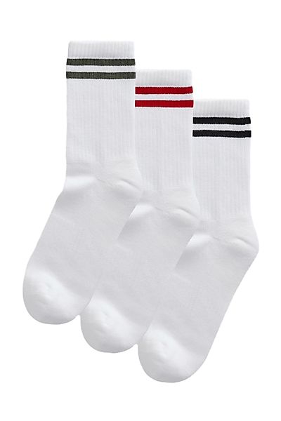 Next Kurzsocken Gerippte Sportsöckchen, Fußgewölbestütze, 3er-Pack günstig online kaufen