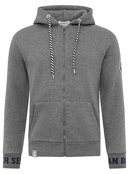 Zwillingsherz Kapuzensweatjacke ""Küste Meer Moin"", mit Zipper großer Stic günstig online kaufen