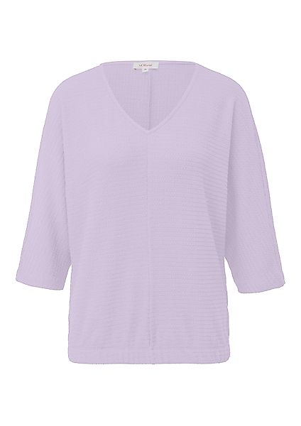 s.Oliver 3/4-Arm-Shirt Fein Strukturiertes Jerseyshirt mit günstig online kaufen