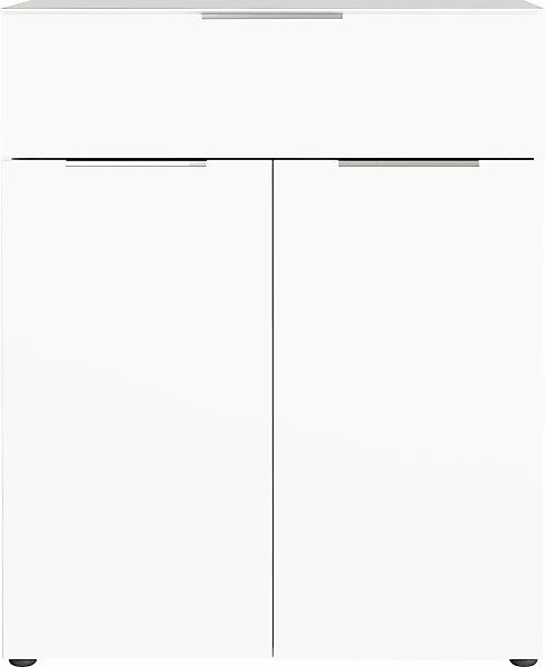 GERMANIA Kombikommode "Oakland mit Glasauflagen,", Breite 83 cm, mit Schubl günstig online kaufen