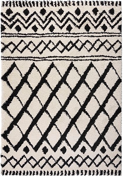 FLAIR RUGS Hochflor-Teppich "Souk Berber" rechteckig 30 mm Höhe Boho-Look, günstig online kaufen