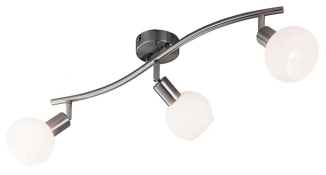 casa NOVA Deckenstrahler LINA, 3-flammig, Breite 60 cm, Silbergrau, Metall, günstig online kaufen