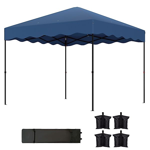 Outsunny Pavillon ca.3x3m, wasserabweisend Stabil Winterfest Pop-up Faltpav günstig online kaufen