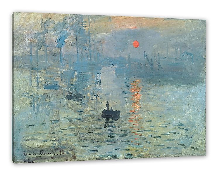 Pixxprint Leinwandbild Claude Monet - Impression günstig online kaufen