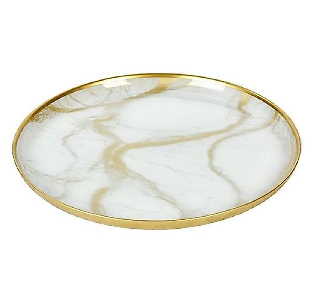 Lambert Geschirr Schale Achat Teller Elfenbein Gold (28cm) günstig online kaufen