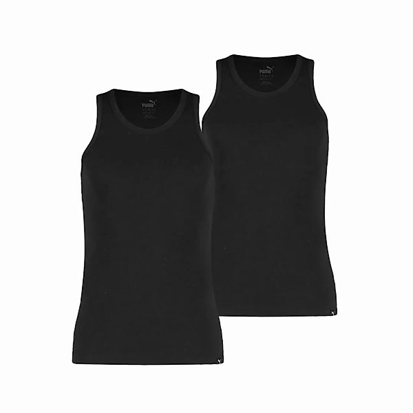 PUMA Herren Tank Top, 2er Pack - Basic, Unterhemd, Rundhals, Single Jersey, günstig online kaufen