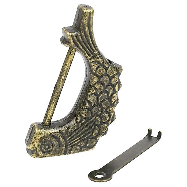 HMF 6491-FIS-23 Antikes Chinesisches Deko Vorhängeschloss Fisch 60 x 30 x 8 günstig online kaufen