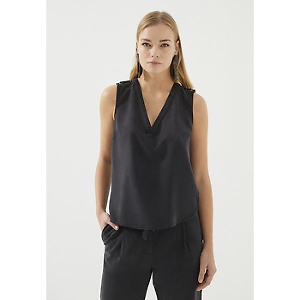 Just Like You  Blusen Schulterdetaillierte Bluse mit V-Ausschnitt günstig online kaufen