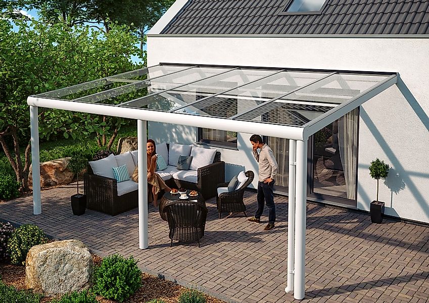Skanholz Terrassendach "Monza" Bedachung Verbund-Sicherheits-Glas, Aluminiu günstig online kaufen